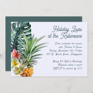 Invitation Tropical Thème Maison ou Bureau Fête de Vacances