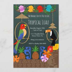 Invitation Tropical Tiki Party