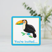 Invitation Tropical Toucan (Debout devant)