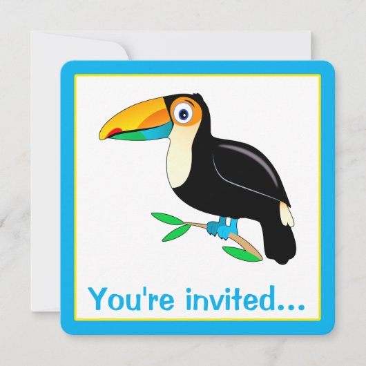 Invitation Tropical Toucan (Devant)