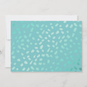 Invitation Tropical Turquoise Paradise Couples Douche (Dos)