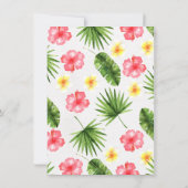 Invitation tropicale d'anniversaire de (Dos)