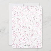 Invitation tropicale d'anniversaire de Flamant (Dos)