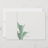 Invitation tropicale de bal d'étudiants de frondes (Dos)