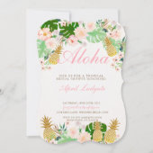 Invitation tropicale de Fête de la mariée d'ananas (Devant)