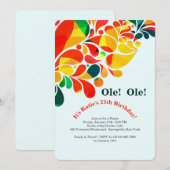 Invitation tropicale de fiesta (Devant / Derrière)