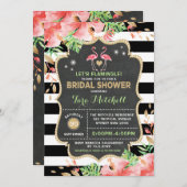 Invitation tropicale de Luau de Fête de la mariée (Devant / Derrière)