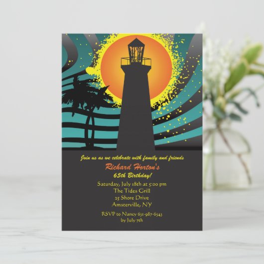 Invitation tropicale de phare (Debout devant)