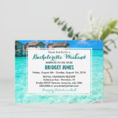Invitation tropicale de week-end de Bachelorette (Debout devant)