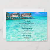 Invitation tropicale de week-end de Bachelorette (Dos)