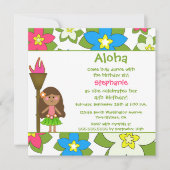 Invitation tropicale mignonne de fête (Devant)