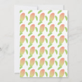 Invitation Tropicale Petite Mangue Estivale (Dos)