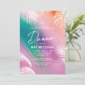 Invitation tropicale pour Bat Mitzvah d'été (Debout devant)