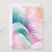 Invitation tropicale pour Bat Mitzvah d'été (Dos)