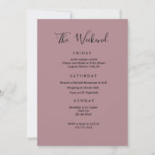Invitation tropicale pour week-end d'anniversaire (Dos)
