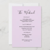 Invitation tropicale pour week-end d'anniversaire (Dos)