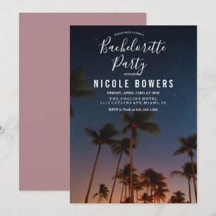 Invitation tropicale pour week-end de jeune fille