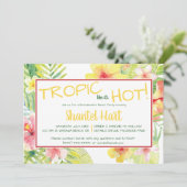 Invitation Tropique Comme il fait chaud ! Fête à thème tropic (Debout devant)