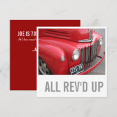 Invitation Troquez le soixante-dixième anniversaire d'amant - (Devant / Derrière)