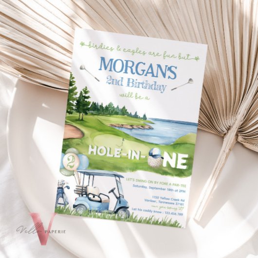 Invitation TROU DANS UN Âge N'IMPORTE QUEL ÂGE Golf Maître In