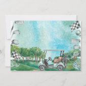 Invitation Trou Dans Un Garçon De Golf Premier Anniversaire P (Dos)