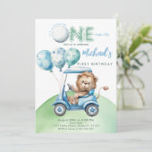 Invitation Trou Dans Un Garçon De Golf Premier Anniversaire P (Debout devant)