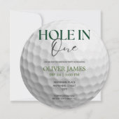 Invitation Trou dans un garçon premier anniversaire (Devant)