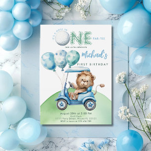 Invitation Trou en un garçon de golf Premier anniversaire Par