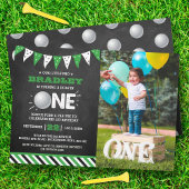 Invitation Trou en un garçon Golf 1er anniversaire par tee Ph