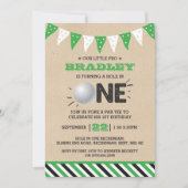 Invitation Trou en un | Golf 1er Anniversaire (Devant)