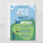 Invitation Trou en un Golf 1er anniversaire (Devant)