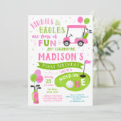 Invitation Trou En Un Golf 1Er Anniversaire Par Tee Invitatio (Debout devant)