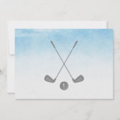 Invitation Trou en un Golf 1er Anniversaire Photo (Dos)