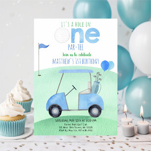 Invitation Trou En Un Golf Premier Anniversaire