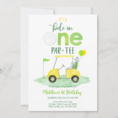 Invitation Trou En Un Golf Premier Anniversaire Par-tee (Devant)