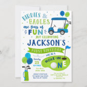 Invitation Trou En Un Golf Première Anniversaire Par Tee Invi (Devant)