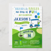 Invitation Trou En Un Golf Première Anniversaire Par Tee Invi (Devant)