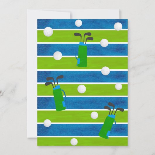 Invitation Trou En Un Golf Première Anniversaire Par Tee Invi (Dos)