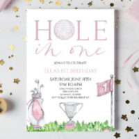 Trou en un rose Golf 1er anniversaire