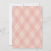 Invitation Trou En Une Fille De Golf Rose Premier Anniversair (Dos)