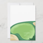 Invitation Trou En Une Fille De Golf Rose Premier Anniversair (Dos)