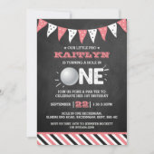 Invitation Trou en une fille Golf 1er anniversaire Par tee (Devant)