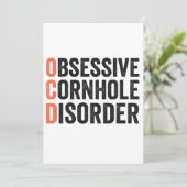 Invitation Trouble Obsessif de Cornhole Cadeau Drôle de Cornh (Debout devant)