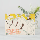 Invitation Troupe de Mademoiselle Eglantine, Toulouse Lautrec (Debout devant)