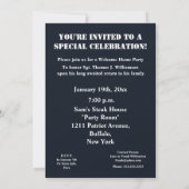 Invitation Troupes à la maison bienvenues/invitation ! - (Dos)