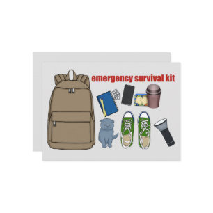 Invitation Trousse de survie d'urgence