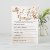Invitation TROUVER LE Baby shower INVITÉ JEU MÊME Ours (Debout devant)