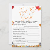 Invitation TROUVER LE JEU DE Baby shower INVITÉ PETIT CITROUI (Devant)