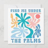 Invitation Trouvez-moi sous la Réunion familiale Palms (Devant)