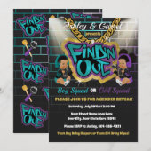 Invitation Trouvez 'N Out Invitation! Révélation de genre ! H (Devant / Derrière)